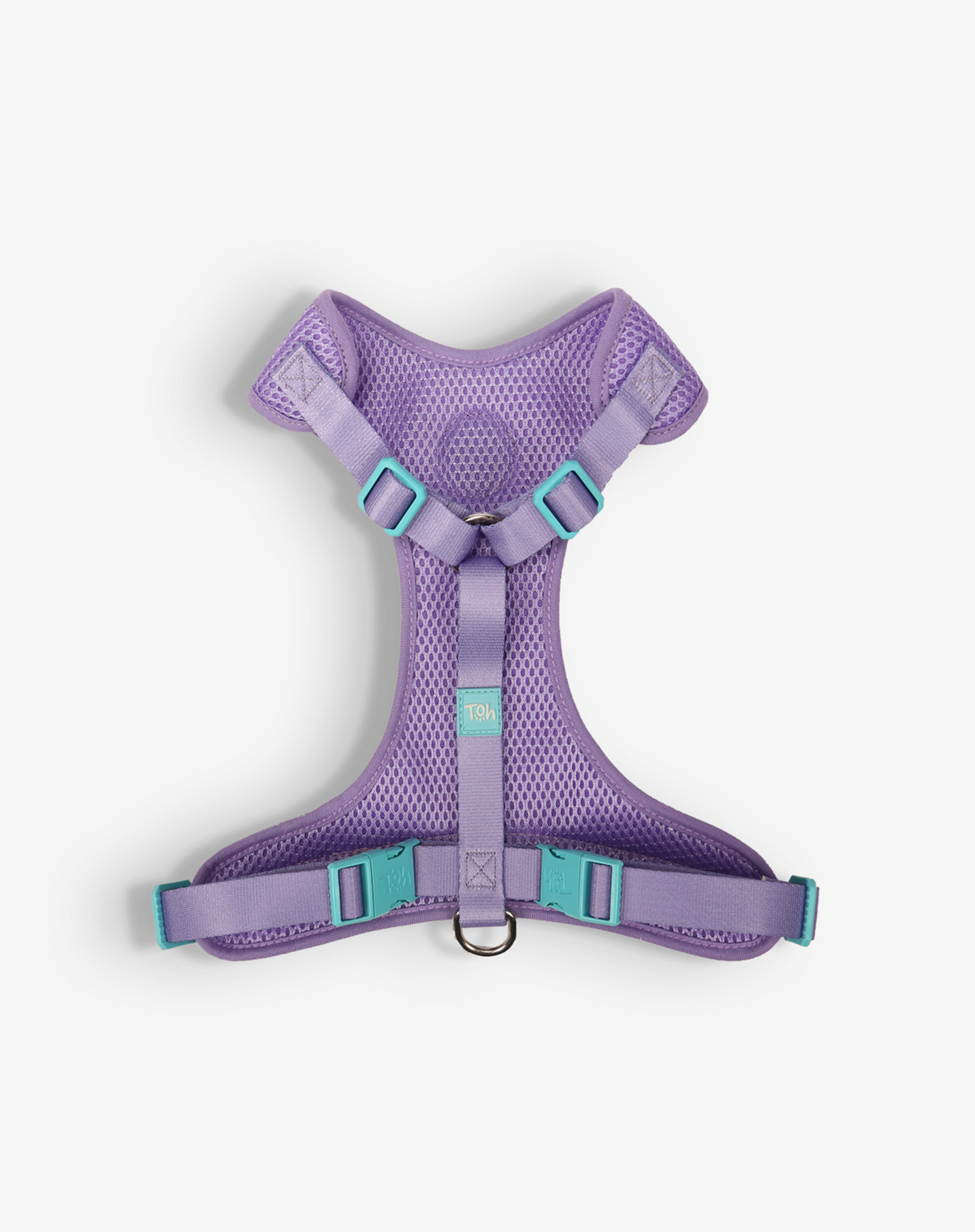 H Mesh Dog Harness + Leash Lilac