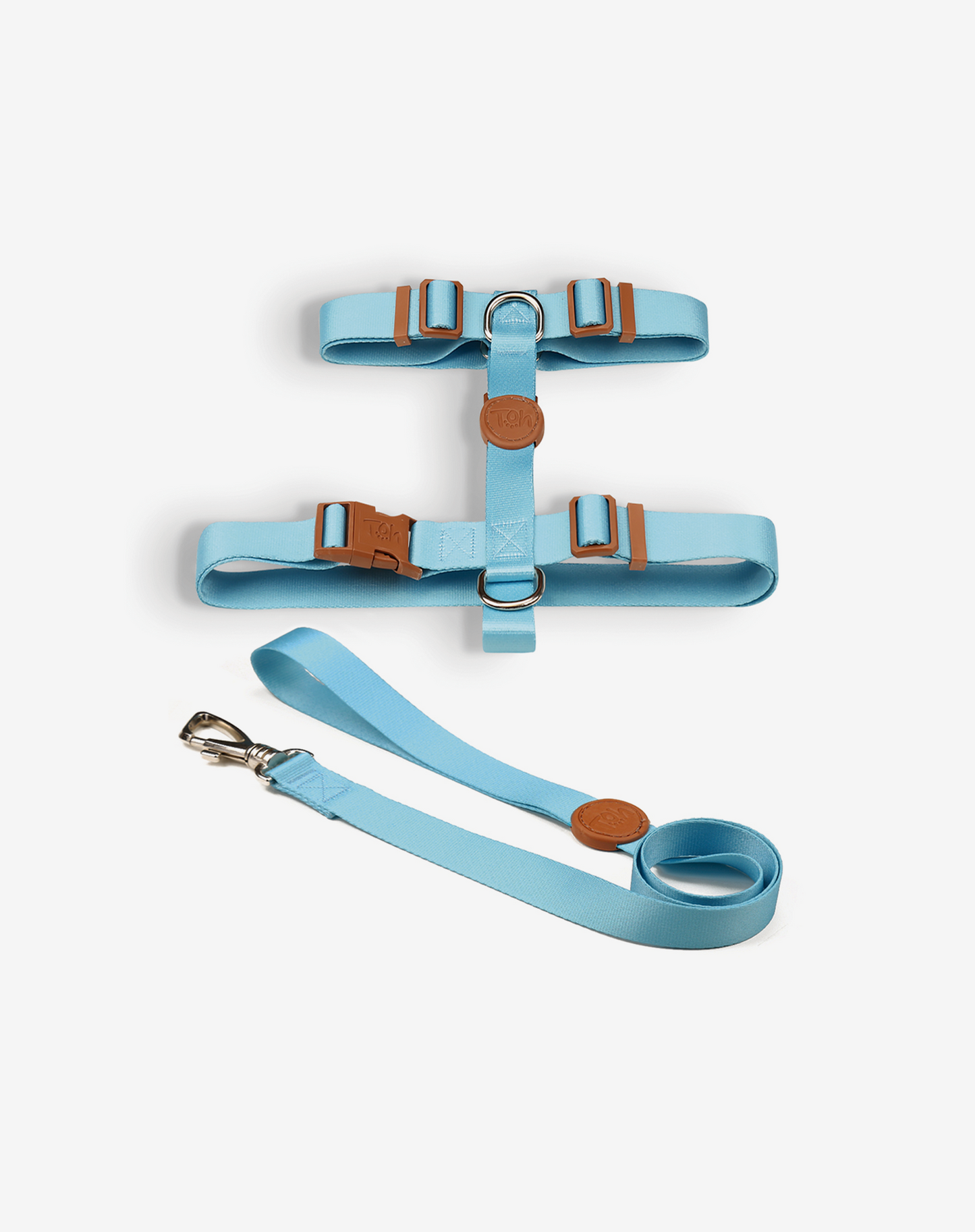 O conjunto H-Harness + Leash azul