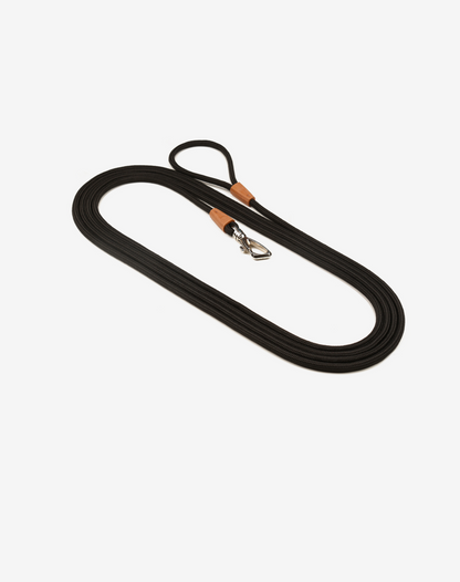 Long Rope Dog Leash Black