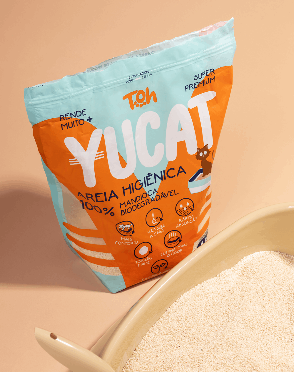 Yucat Cat Litter - Biodegradable 100% Cassava 4kg