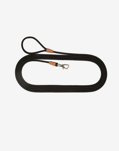 Long Rope Dog Leash Black